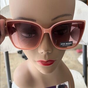 Steve Madden Pink Square Sunglasses
